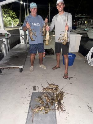 key west bully net boat lobster charter trip 14